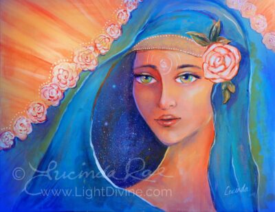 ALL ROSES ARE BEAUTIFUL, Original Painting by Lucinda Rae, 36″ x 24"