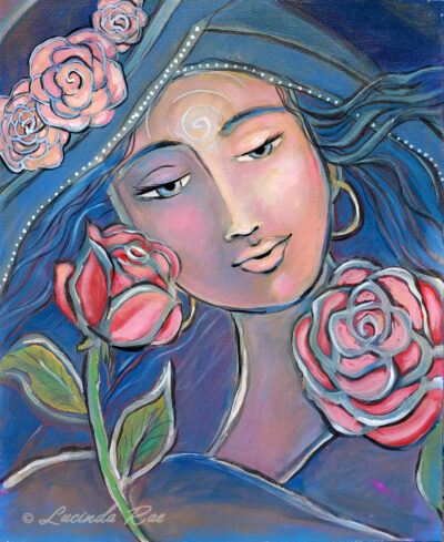 Soul Goddess, Original Painting by Lucinda Rae, 24" x 36"