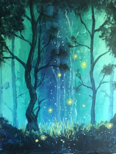 Paint Night Pajama Party - Magical Forest