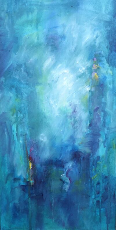SOLD "Blue Heaven"- 12x24 Original Canvas Painting