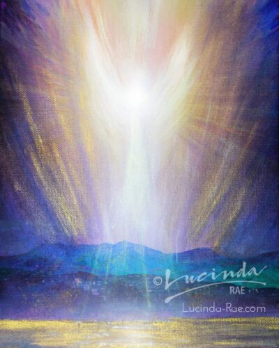 Angel over Montecito Art Print