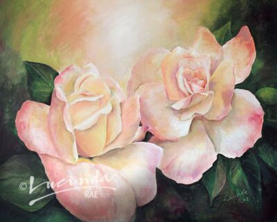 Love Blooms Here Rose Art Print