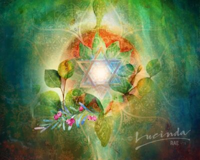 Star of David in the Garden Art Print