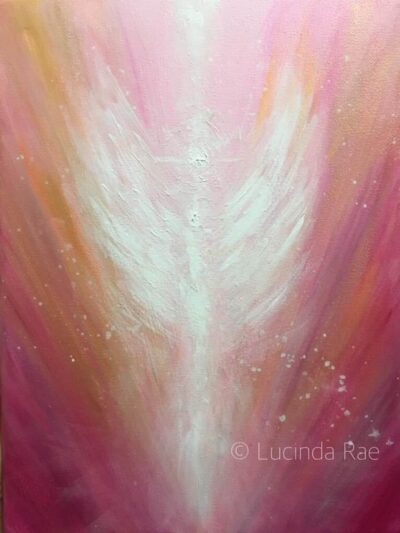 Rose Gold Angel Art Print
