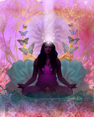 Flying Meditation Art Print